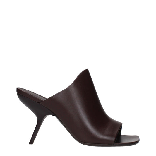 Salvatore Ferragamo Brown Open Toe Leather Sandals
