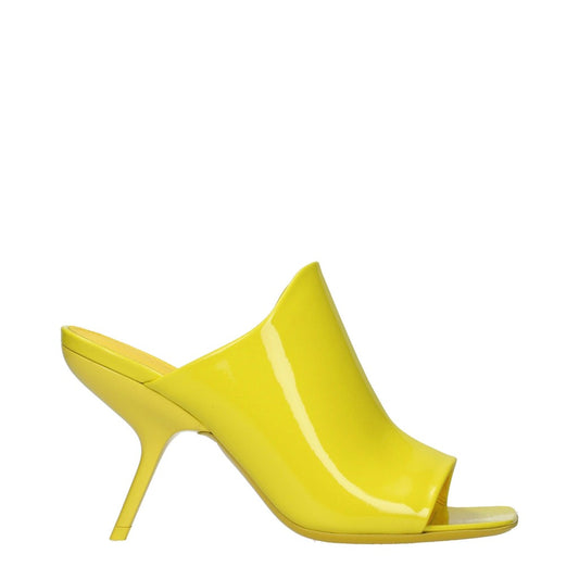 Salvatore Ferragamo Patent Leather Open Toe Sandals – Giallo
