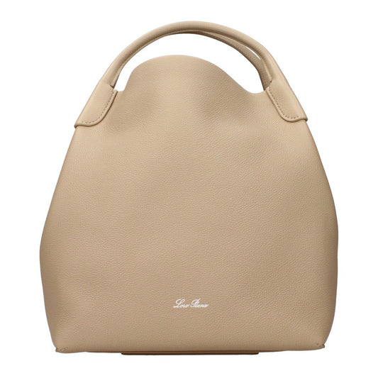Loro Piana Beige Hook Closure Bag
