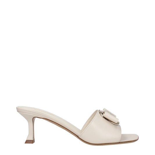 Salvatore Ferragamo Beige Open Toe Sandals