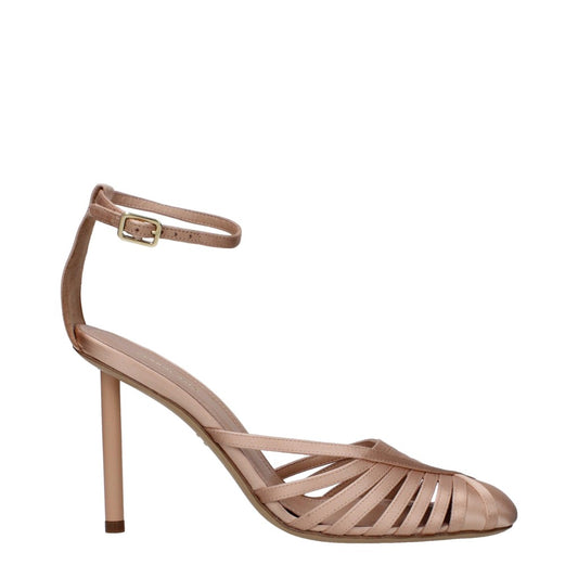 Salvatore Ferragamo Pink Round Toe Heels