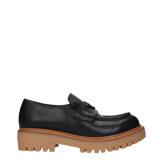 Prada Black Rubber Sole Shoes