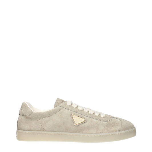 Prada Beige Suede Round Toe Shoes