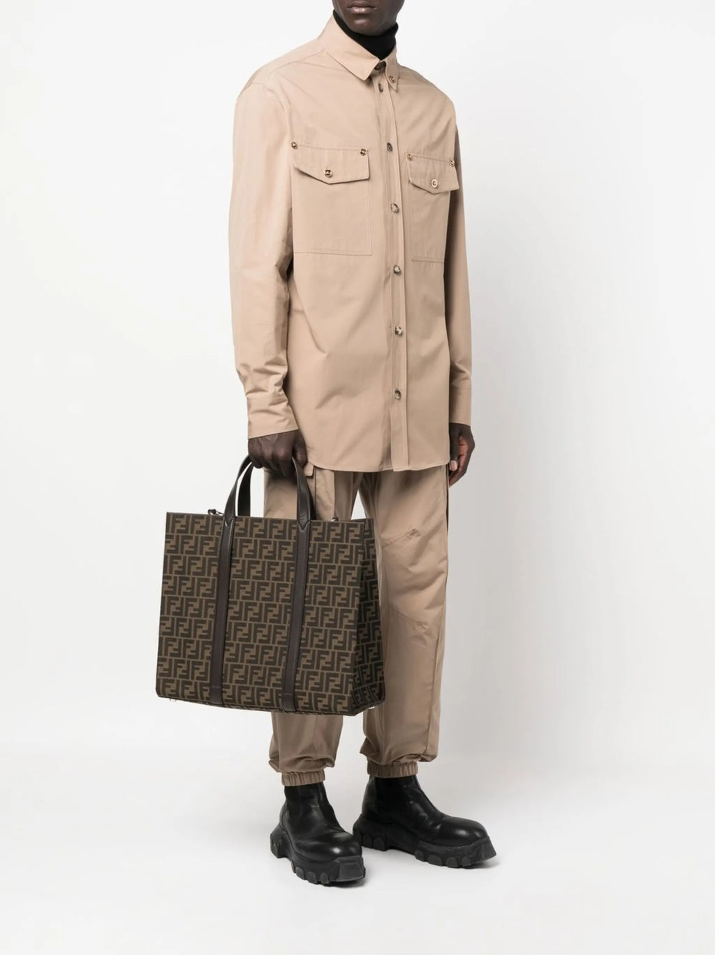 Fendi FF jacquard-motif tote bag