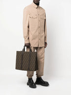Fendi FF jacquard-motif tote bag