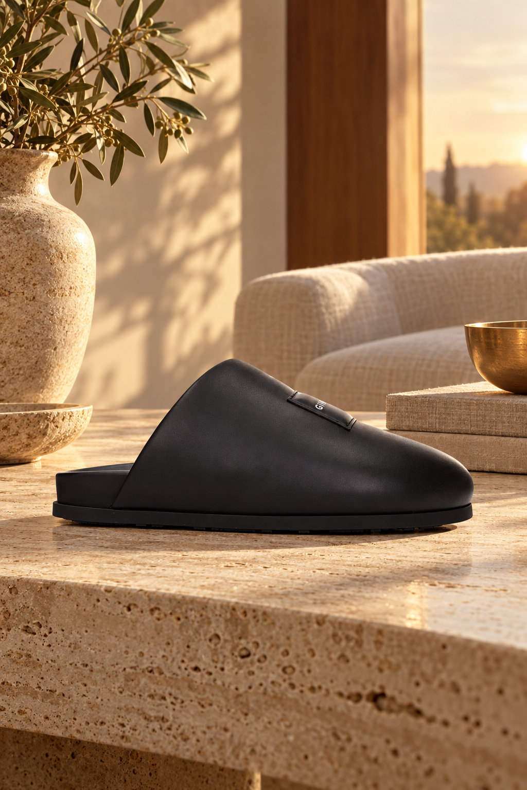 Givenchy Nero Rubber Sole Round Toe Sneakers — lifestyle