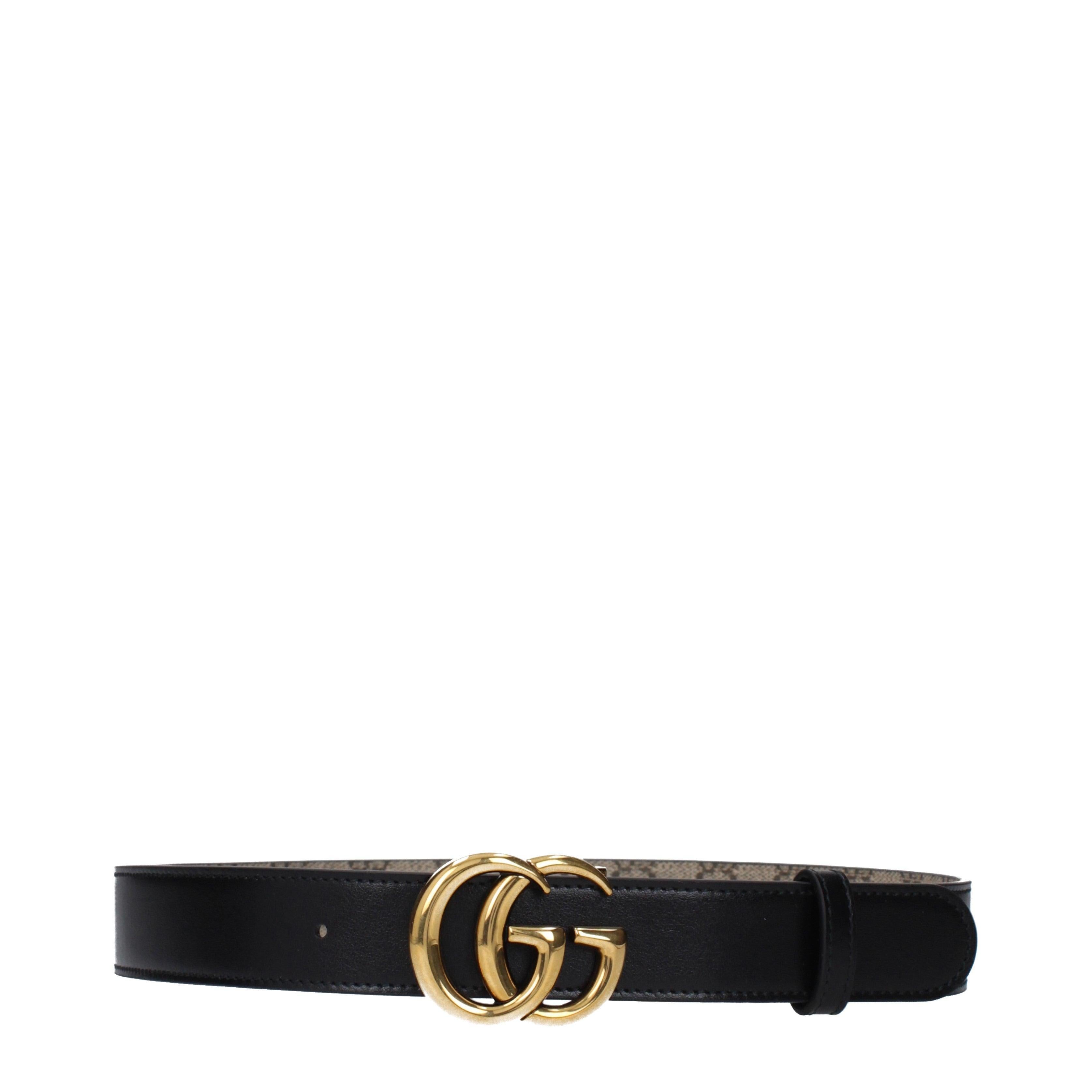 Gucci Reversible GG Marmont Canvas & Leather Belt – 3cm