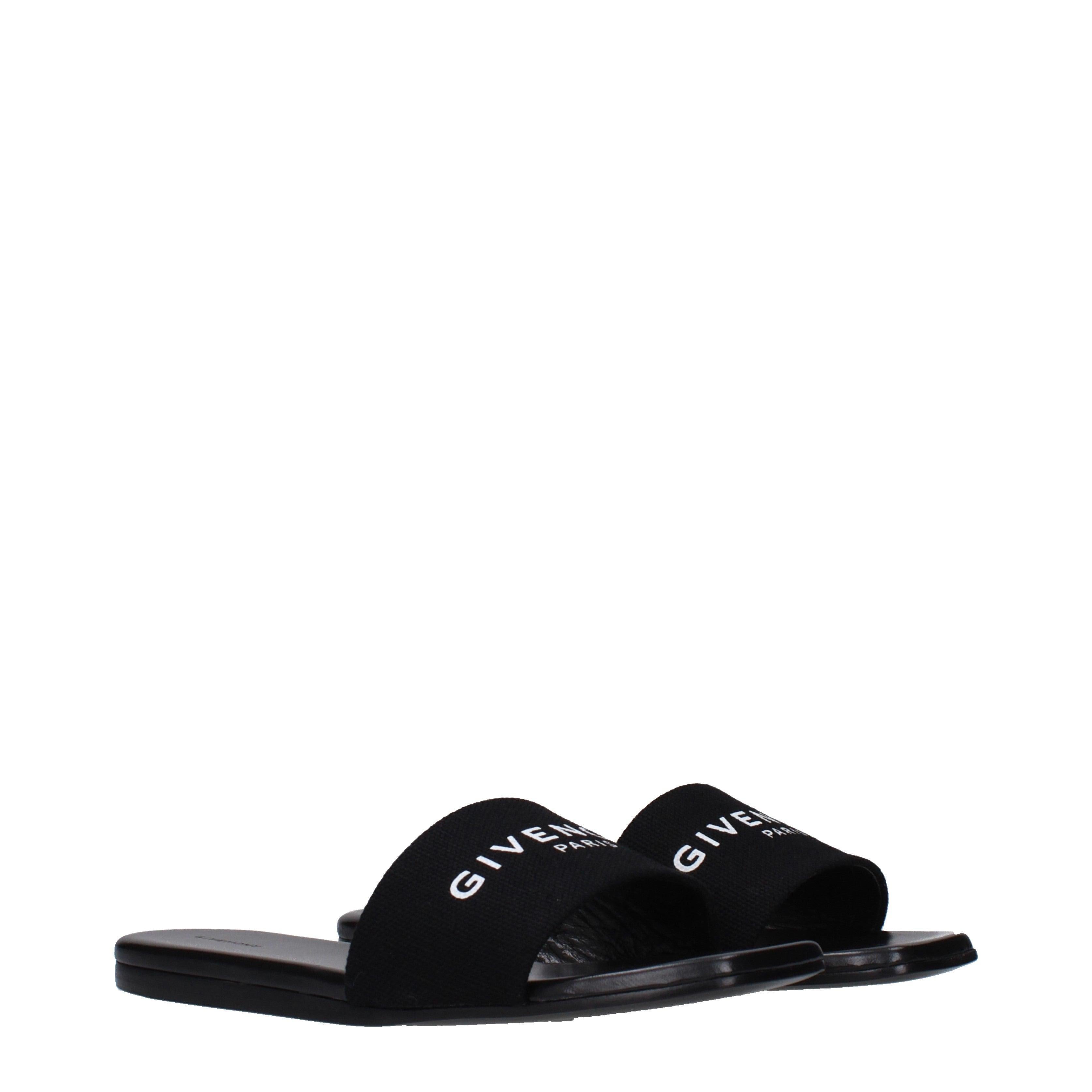 Givenchy Paris Black Leather Flat Slides Secondary image