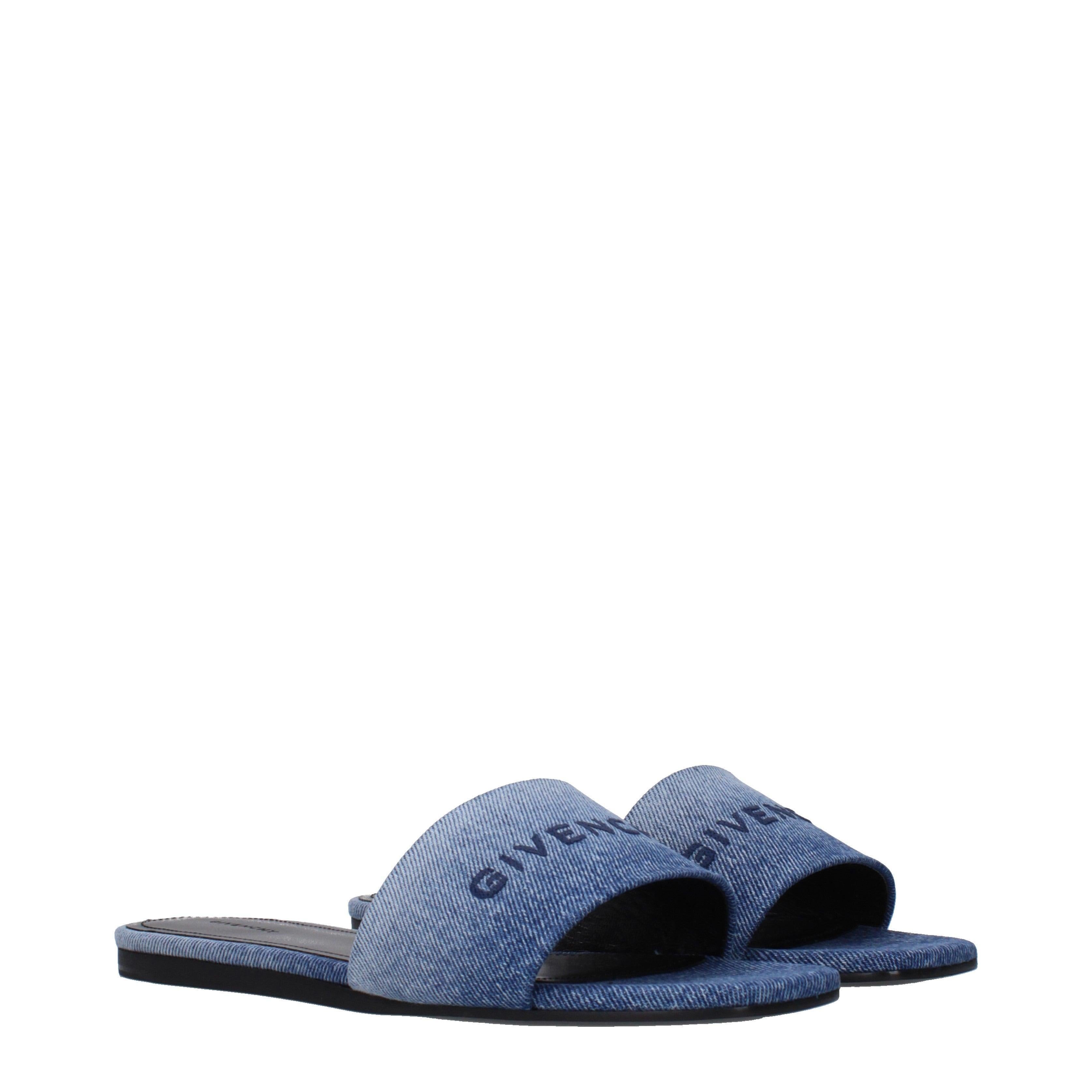 Givenchy Paris Denim Flat Slides Secondary image
