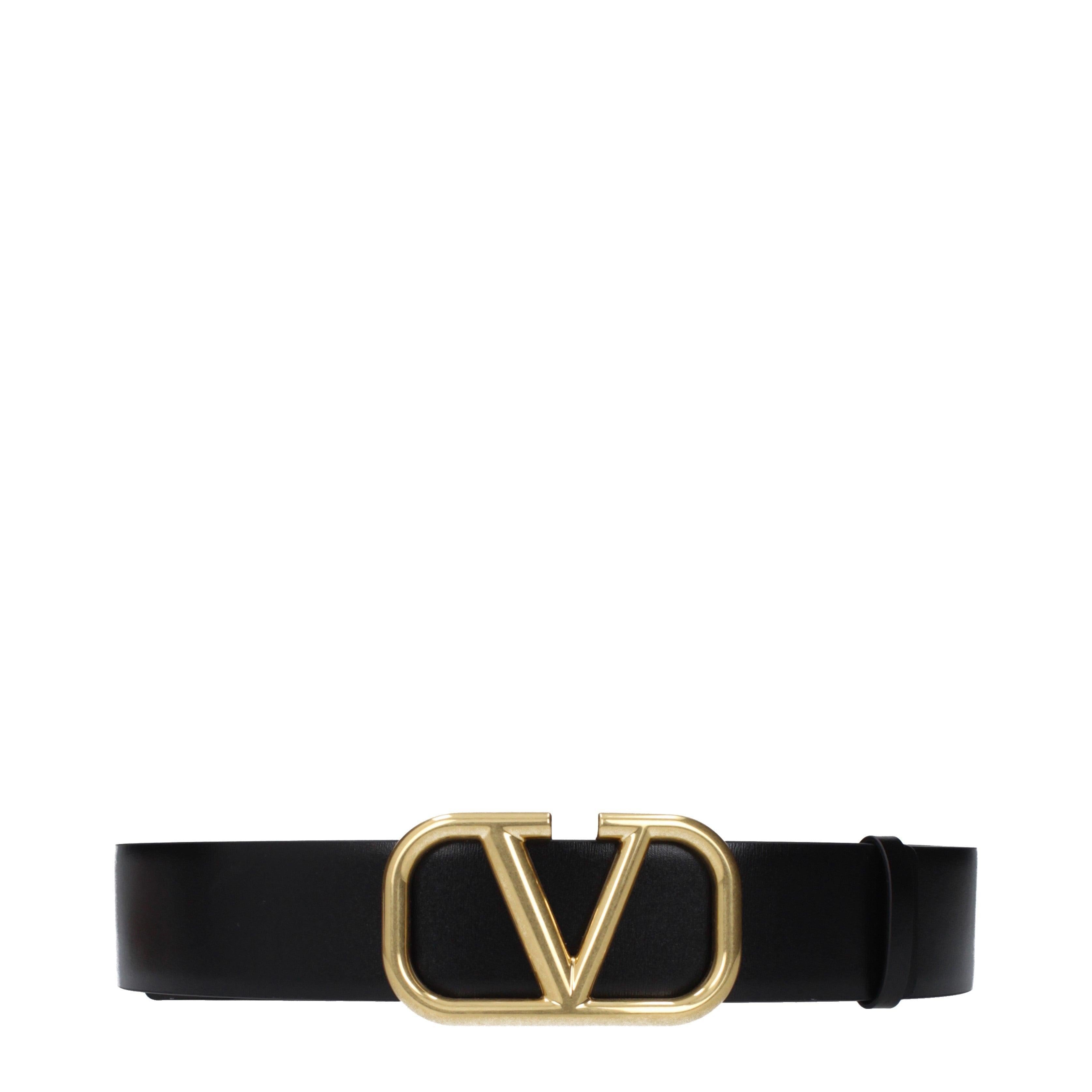 Valentino Garavani Reversible Nero Marrone Leather Belt – 4cm