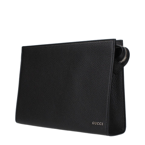 Gucci Men's Small Leather Pouch with Logo