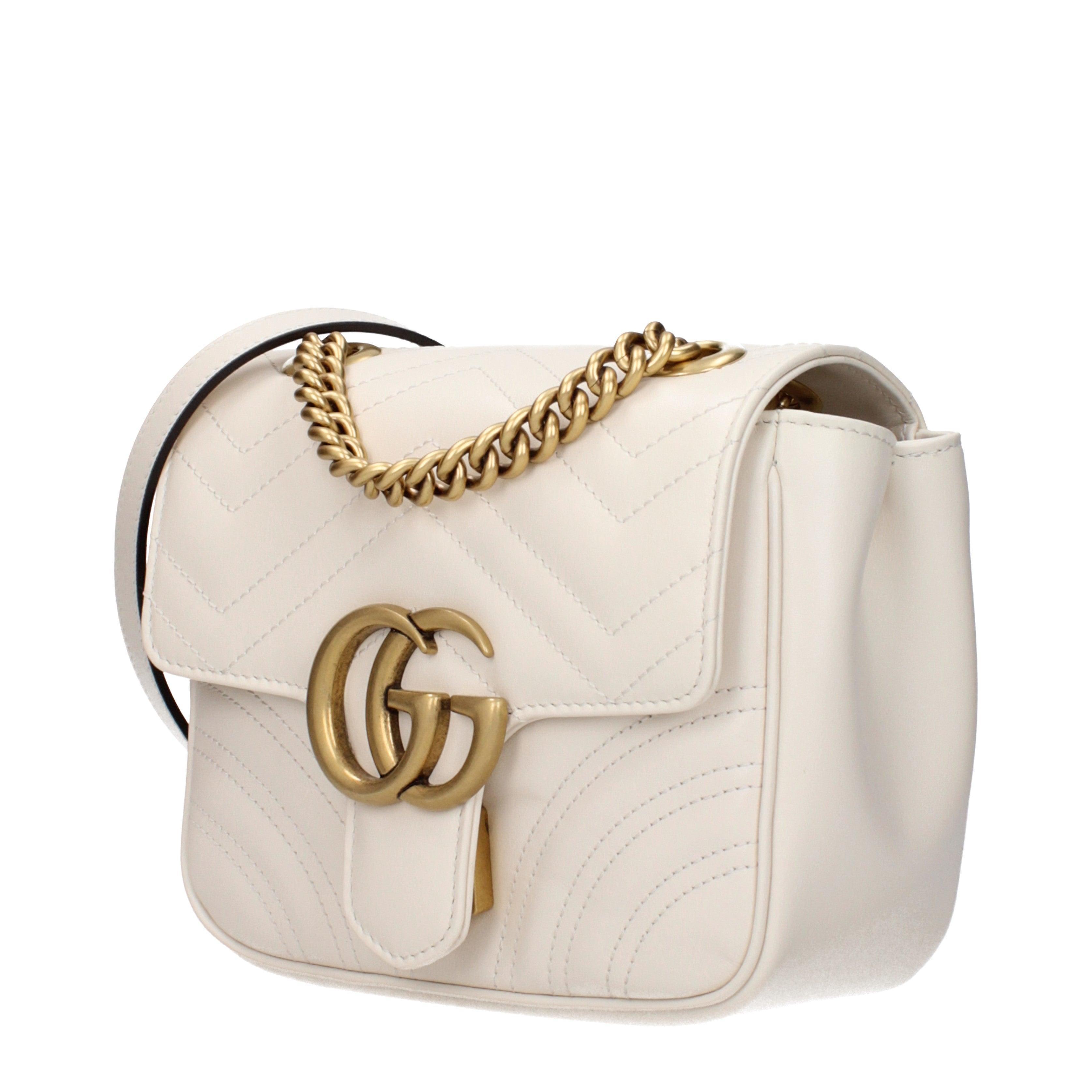 Gucci GG Marmont White Leather Shoulder Bag Secondary image