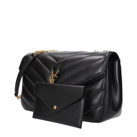 Saint Laurent Niki Envelope Chain Bag with Pouch in Black Leather