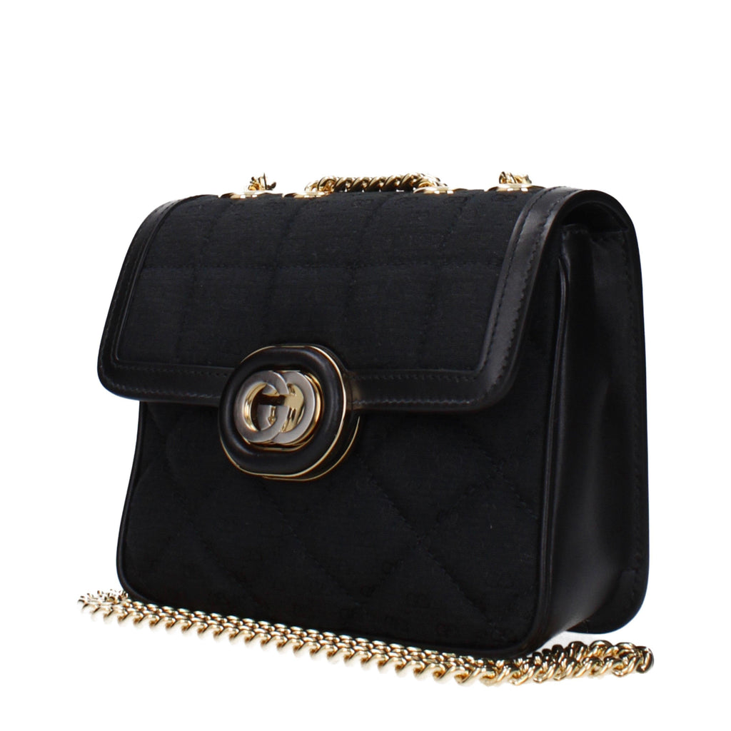 Gucci Mini Deco Shoulder Bag in Black