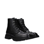 Alexander McQueen Men’s Leather Combat Boot