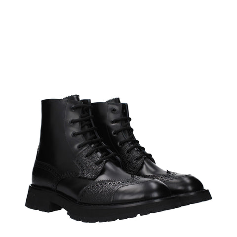 Alexander McQueen Men’s Leather Combat Boot