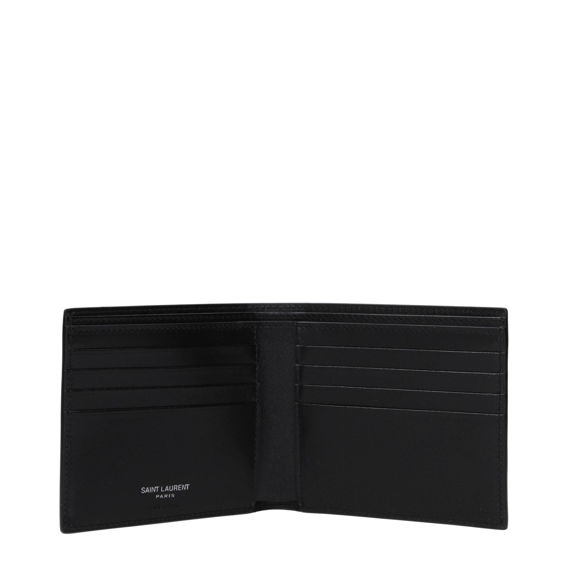 Saint Laurent Men's Black Leather Wallet