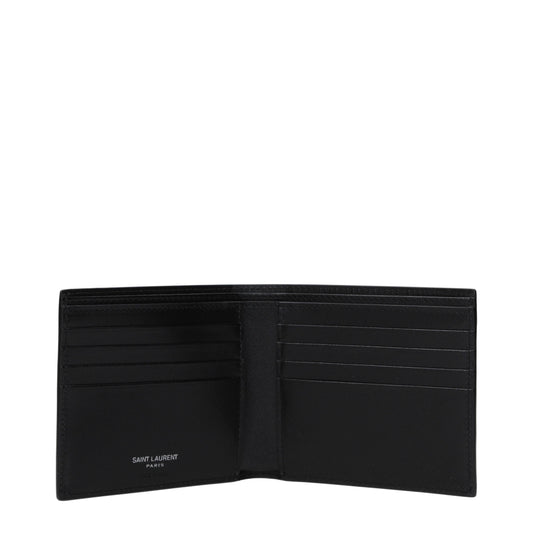 Saint Laurent Men's Black Leather Wallet
