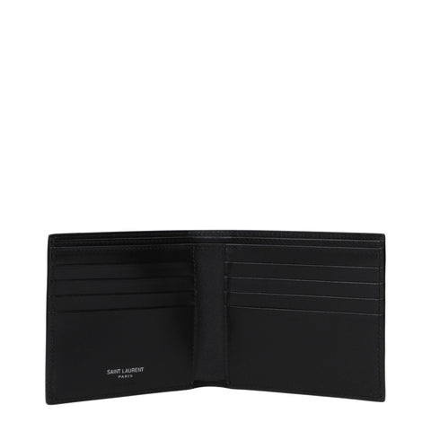Saint Laurent Men's Black Leather Wallet