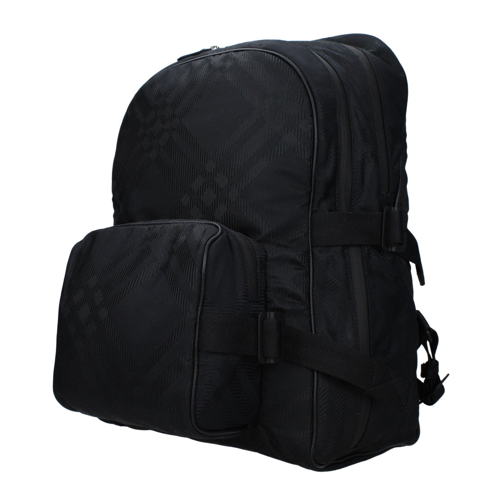 Burberry Black Tonal Check Backpack