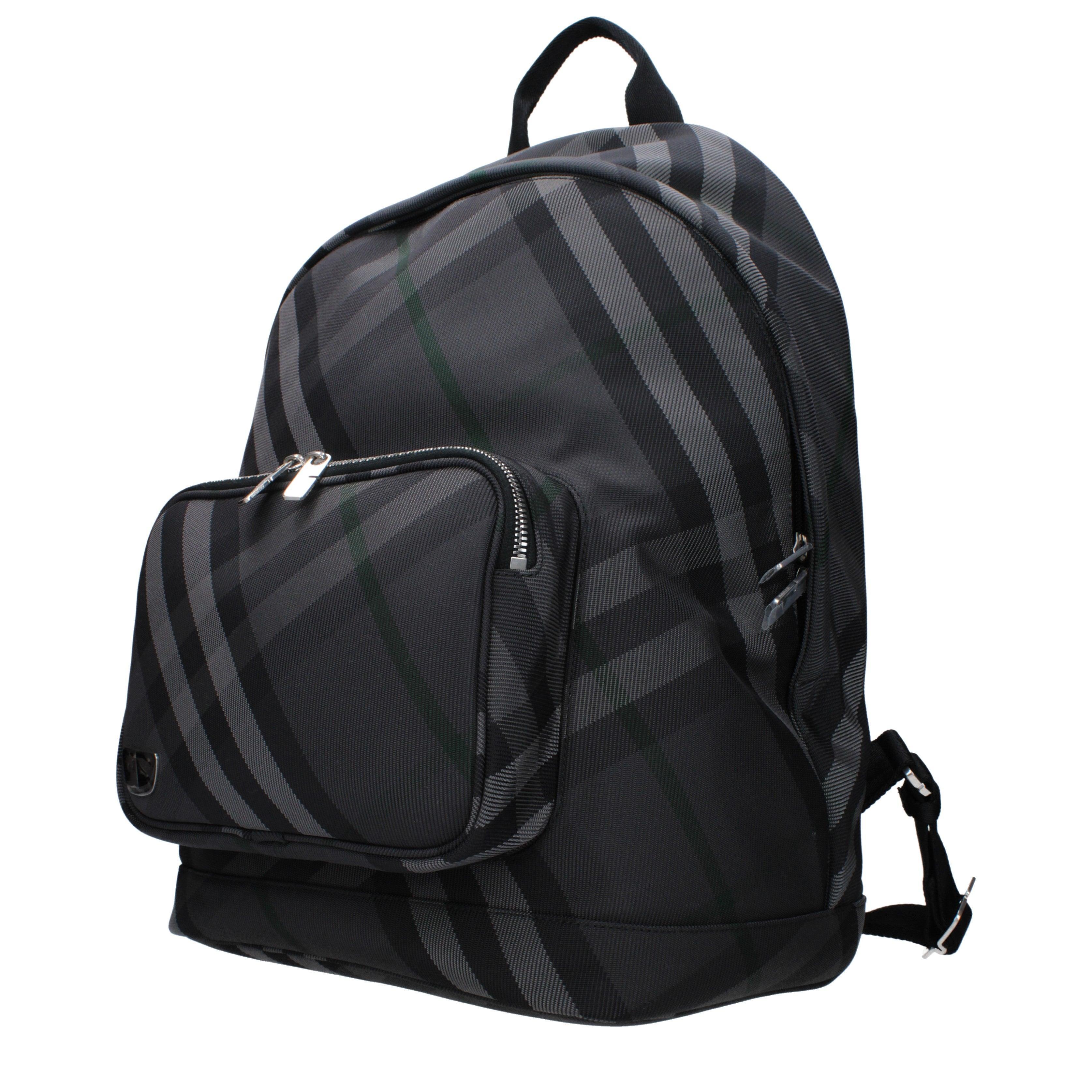 Burberry Grey Check Tessuto Backpack