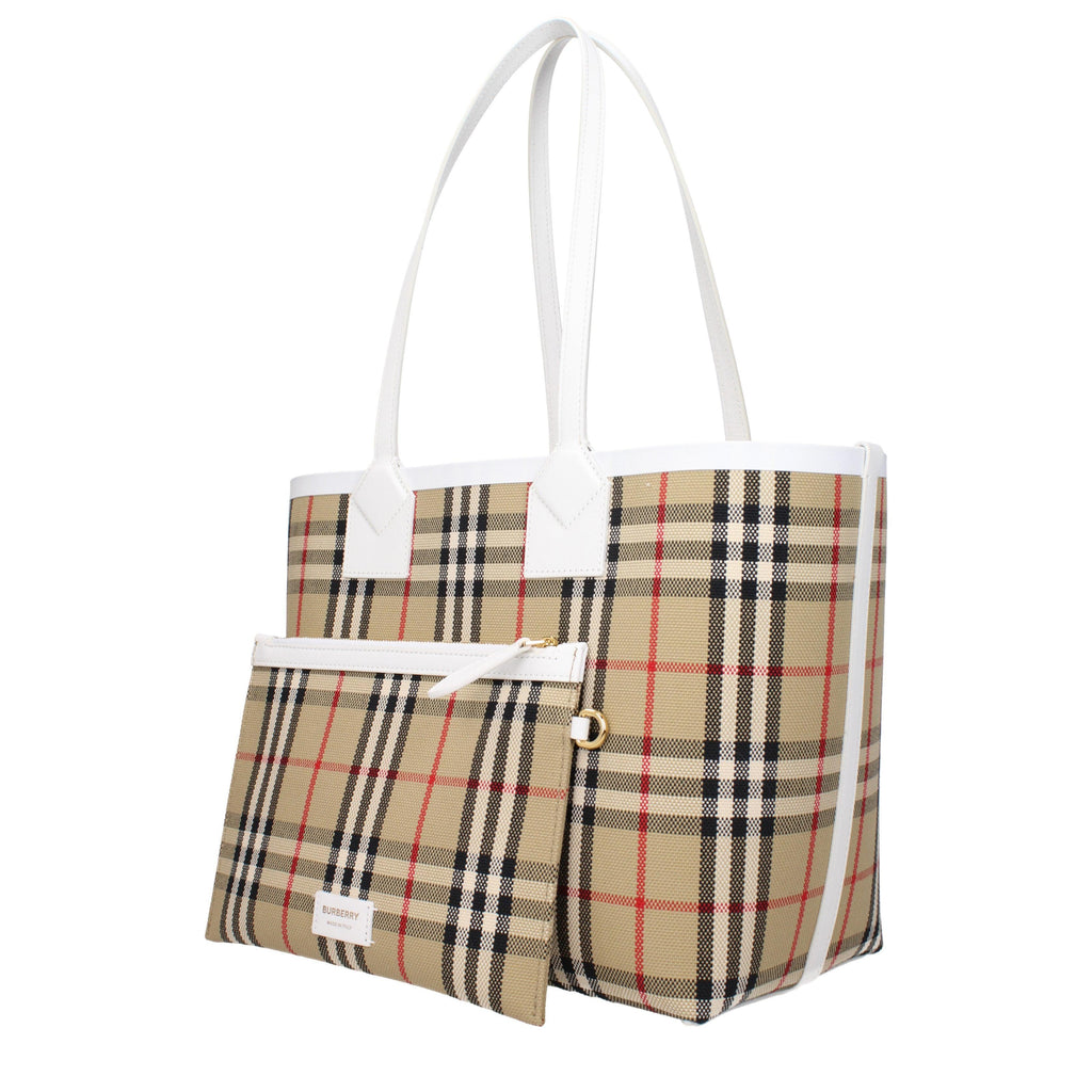 Burberry Check Tote with Detachable Pouch
