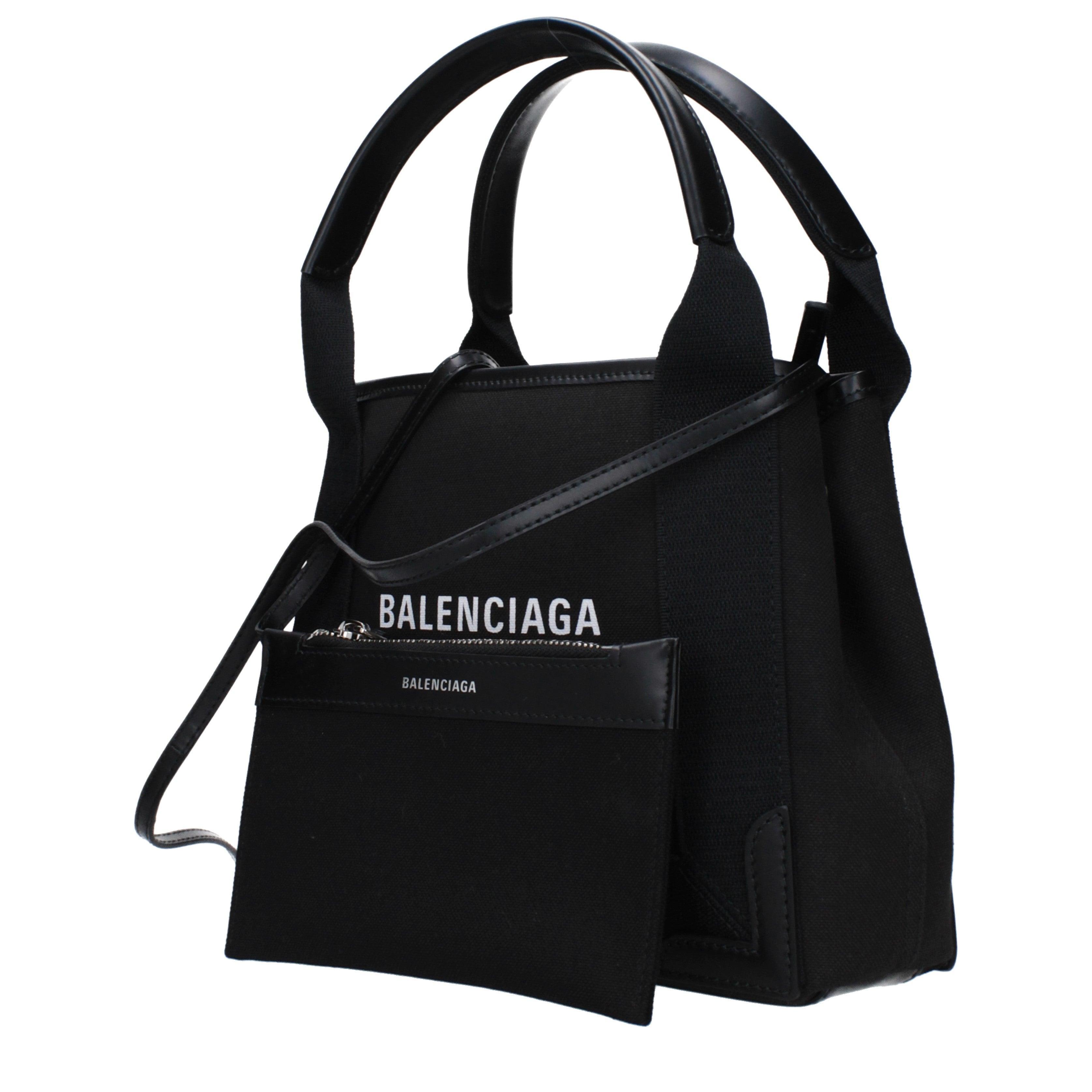 Balenciaga Small Tote Bag – Nero Tessuto & Leather Secondary image
