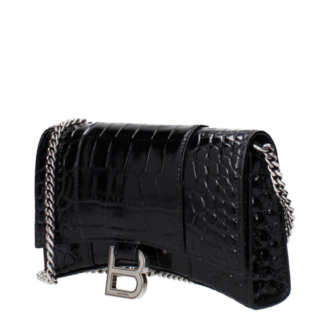 Balenciaga Medium Leather Hourglass Top-Handle Bag