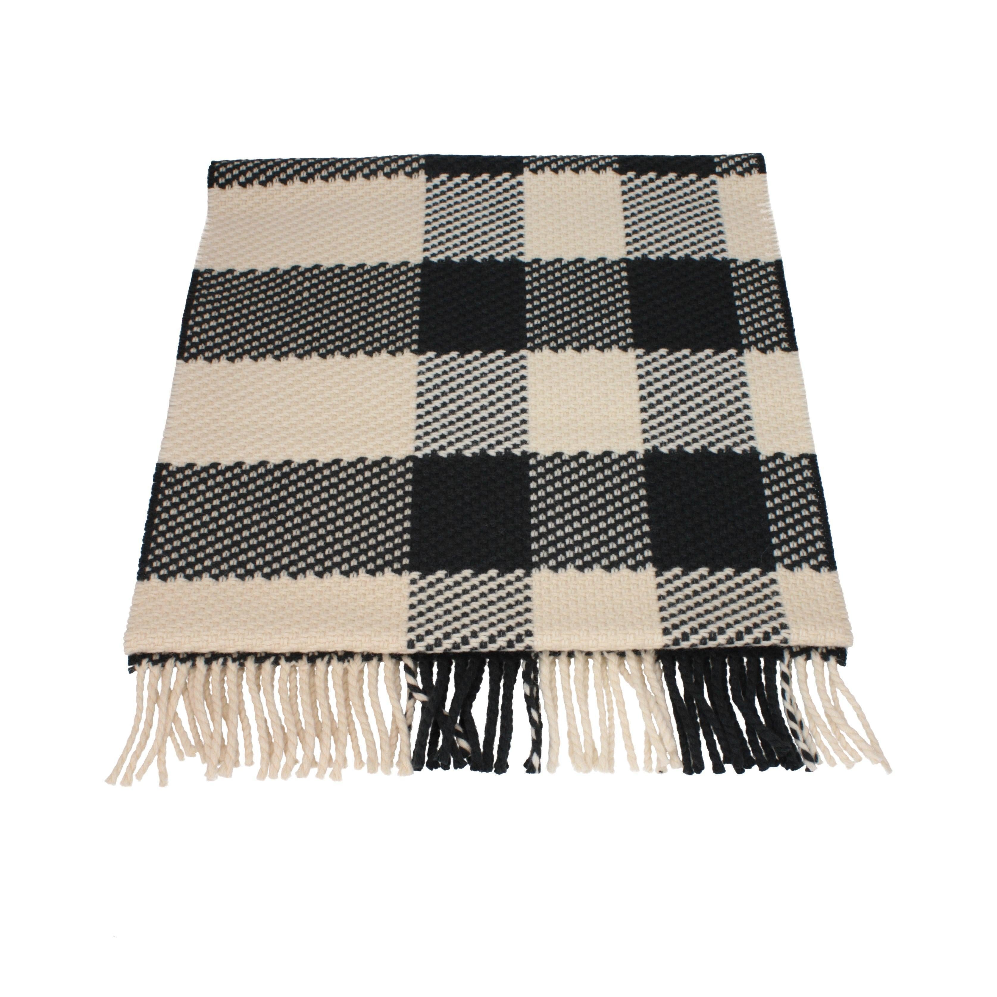 Burberry Beige Wool Scarf – Classic Check Secondary image