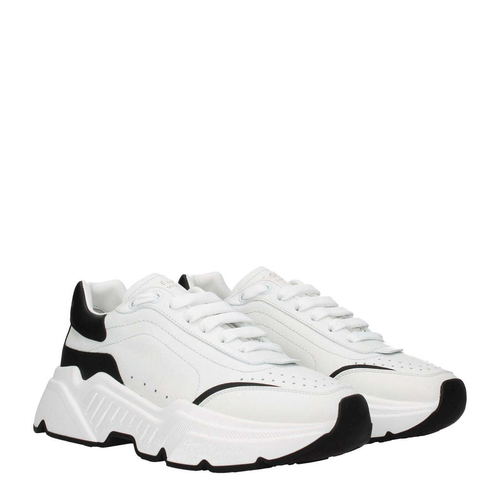 Dolce & Gabbana Men's Chunky Sole Sneakers – White &amp; Black