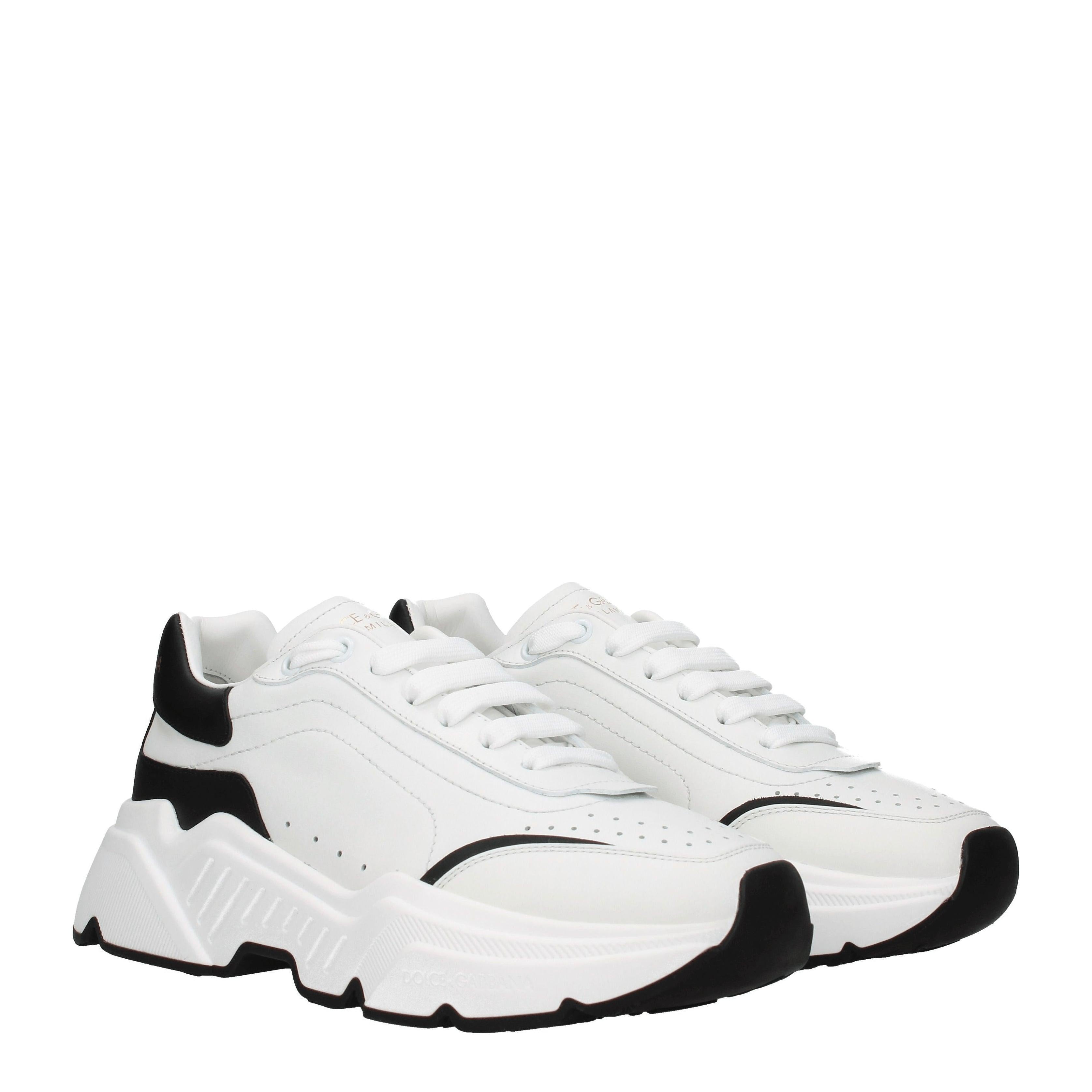 Dolce & Gabbana Men's Chunky Sole Sneakers – White &amp; Black