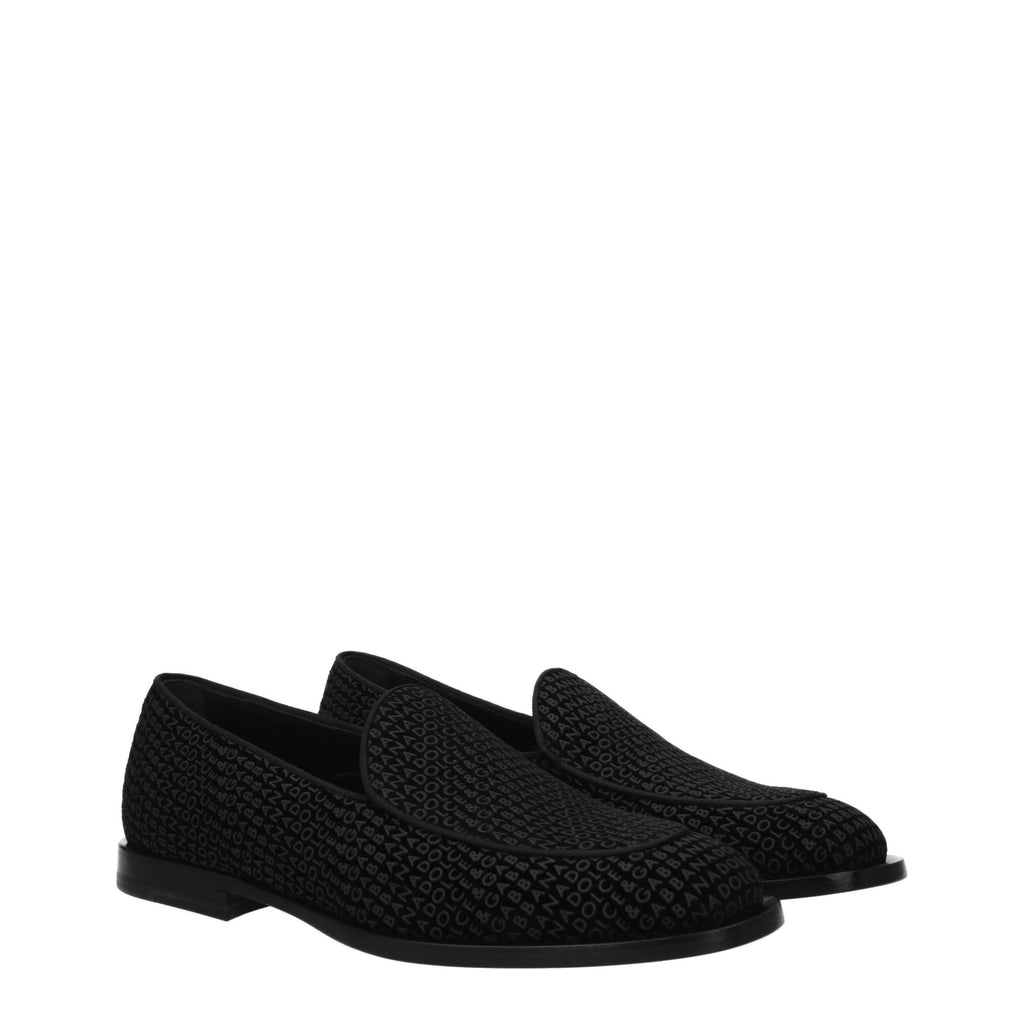 Dolce & Gabbana Men’s Statement Velvet Loafers