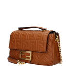 Fendi Baguette Brown Nappa Leather Bag
