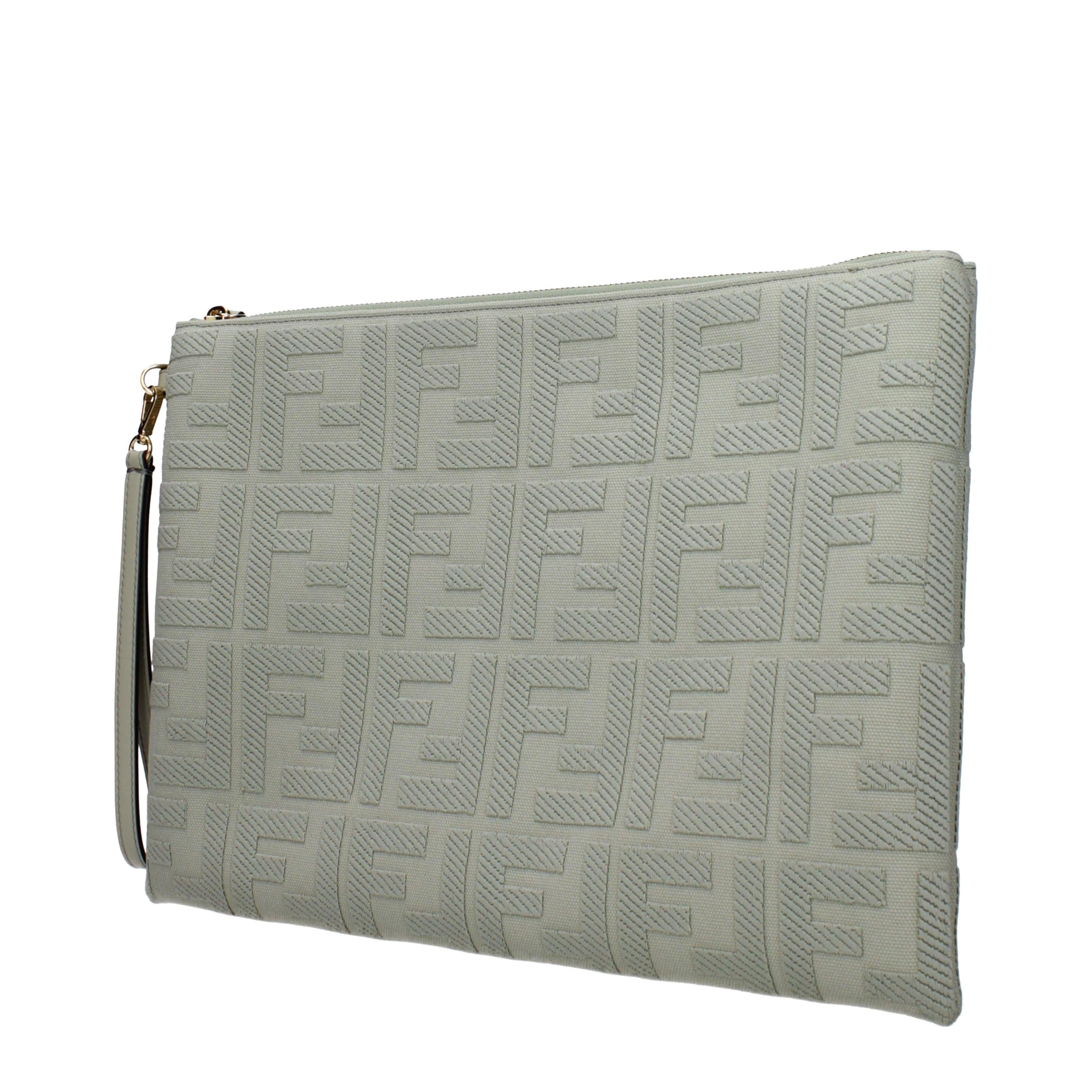 Fendi Verde FF Embossed Clutch Bag Secondary image
