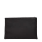Fendi Men’s Leather Clutch – Marrone Ebano Elegance