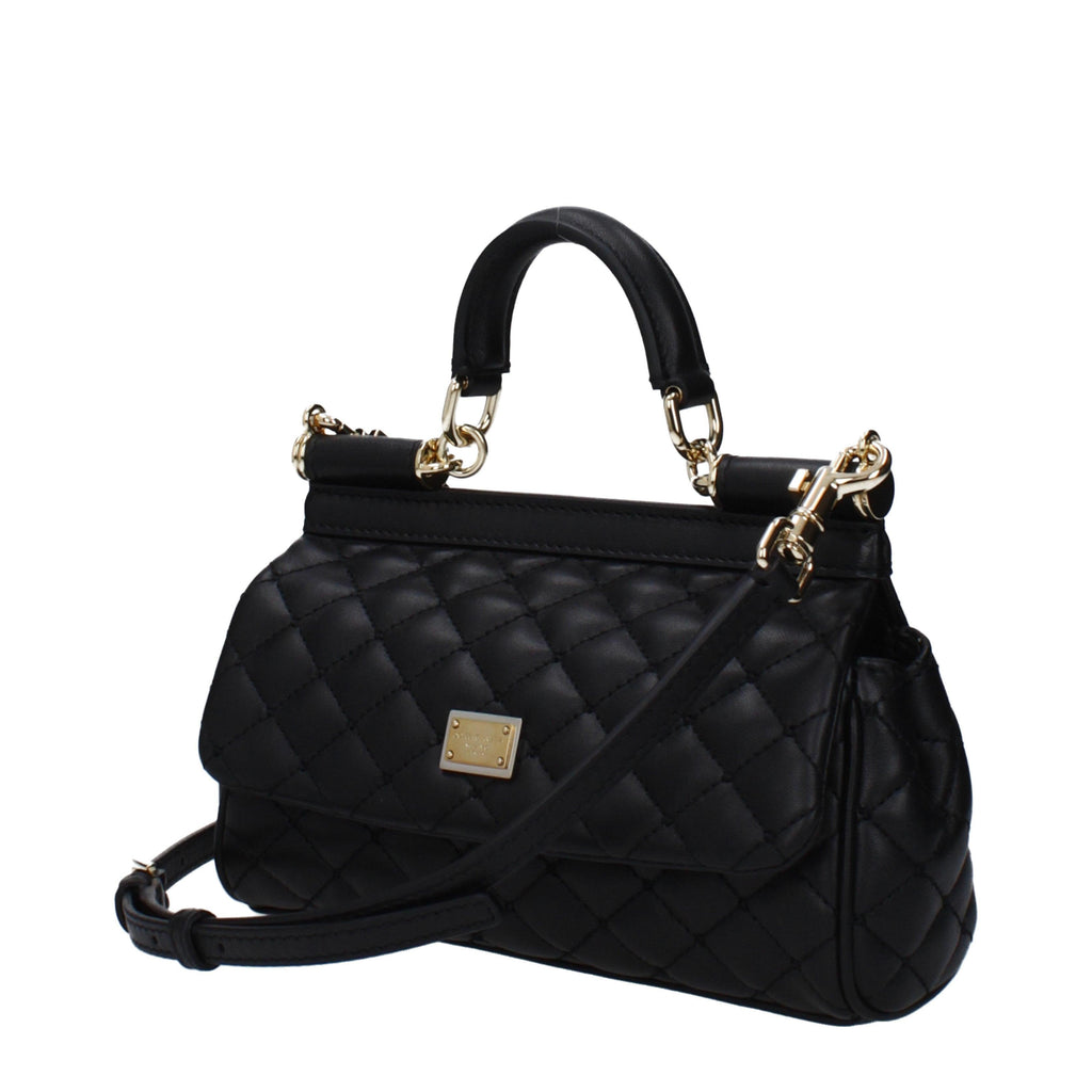 Dolce & Gabbana Medium Sicily Handbag – Black