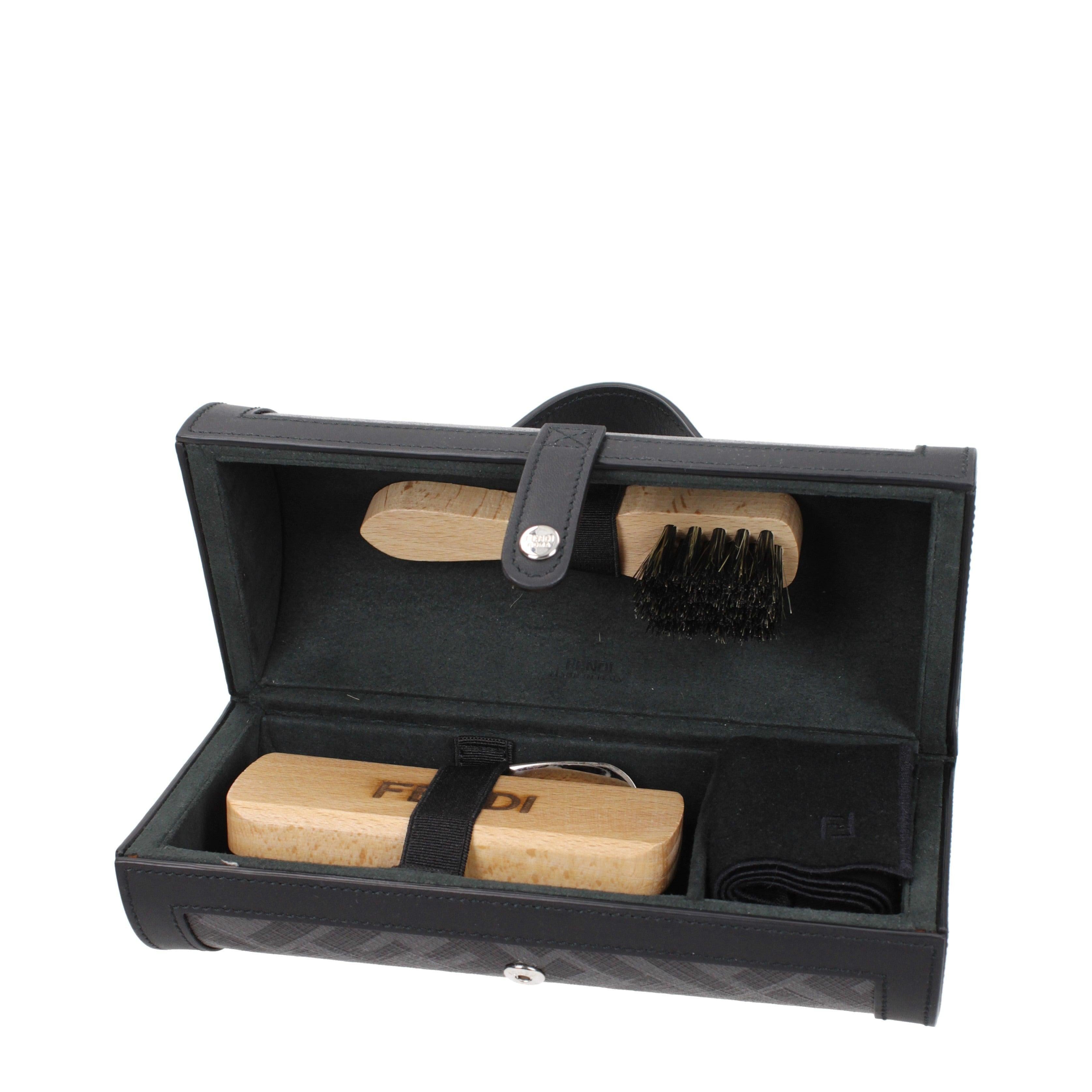 Fendi Shoe Care Kit with FF Jacquard Case