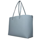 Fendi Medium Roll Light Blue Selleria shopper with 218 hand-sewn topstitches