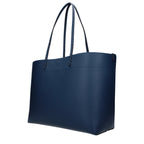 Fendi Medium Roll Navy Selleria shopper with 218 hand-sewn topstitches