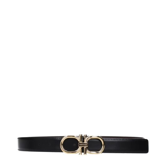 Salvatore Ferragamo Leather Belt – Brown / Black