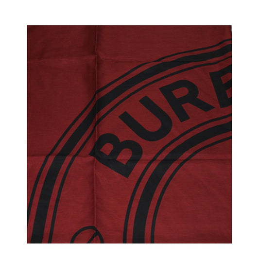 Burberry Silk-Blend Foulard – Rosso / Nero