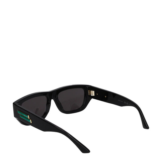 Bottega Veneta Black and Grey Acetate Sunglasses