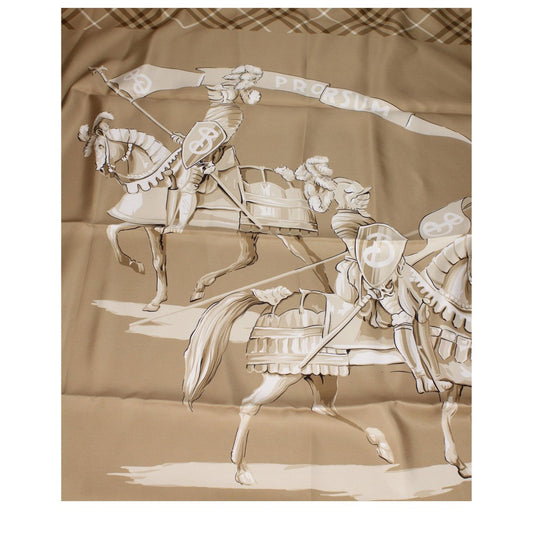Burberry Beige Silk Foulard