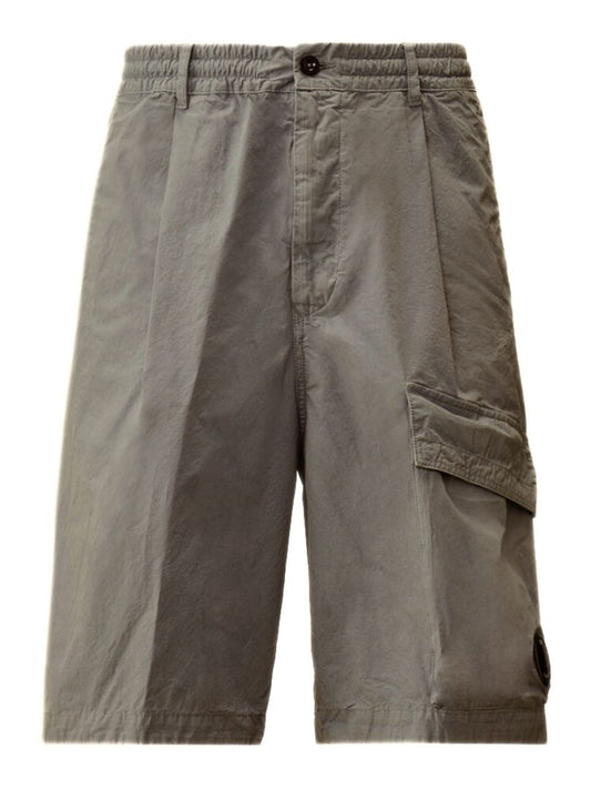 C.P. Company Silver Blue Cotton Bermuda Shorts