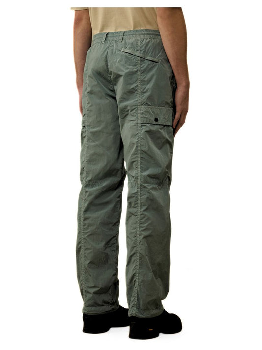 C.P. Company Silver Blue Polyamide Trousers