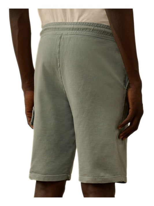 C.P. Company Silver Blue Cotton Jogging Bermuda Shorts