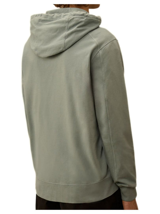 C.P. Company Silver Blue Cotton Zip Hoodie