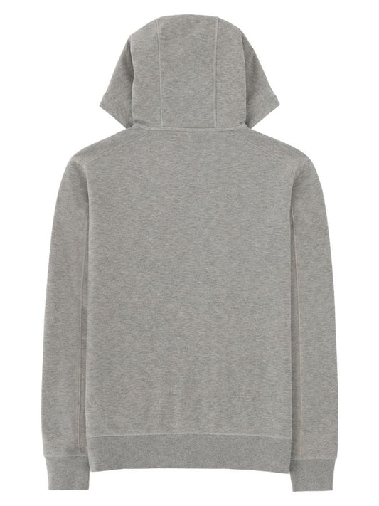C.P. Company Greystone Melange Cotton Zip Hoodie