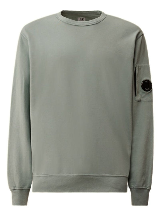 C.P. Company Silver Blue Cotton Sweatshirt