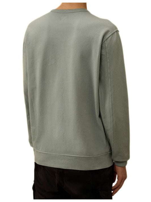 C.P. Company Silver Blue Cotton Sweatshirt